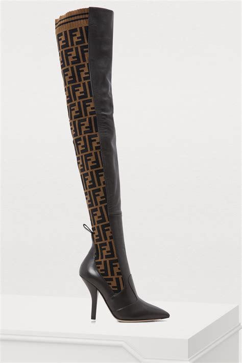 Fendi high heel boots